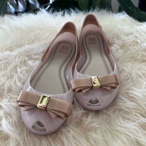 Melissa Girls Ballerina flats size 3 like new
